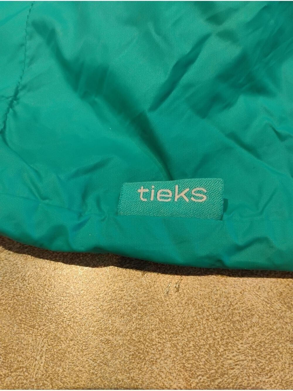 Tieks Signature Teal Fabric Shoe Bag- Beach/Work/Gym